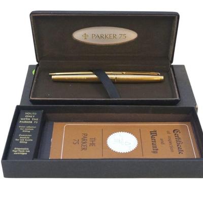 VINTAGE PARKER 75 FOUNTAIN PEN / PENCIL GF 14K