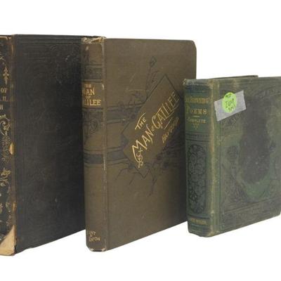 LOT OF ANTIQUE BOOKS - 3 PIECES