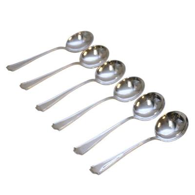 6 STERLING SILVER FAIRFAX BOUILLON SPOONS