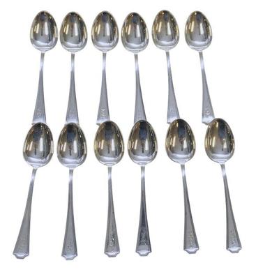 12 STERLING SILVER FAIRFAX DEMITASSE SPOONS