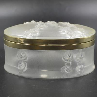 LALIQUE CRYSTAL COPPELIA OVAL BOX