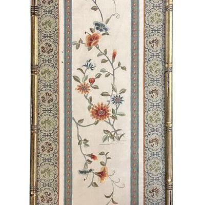 FRAMED CHINESE SILK EMBROIDERY PANEL