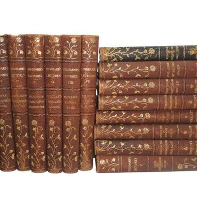 ANTIQUE 15 VOLUME SET OF JOHN L. STODDARD'S LECTURES