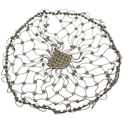 ART DECO 1920S JULIET / FLAPPER CAP RHINESTONES