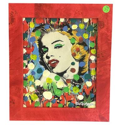 NASTYA ROVENSKAYA MIXED MEDIA MARILYN MONROE