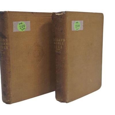 2 1855 EDITIONS OF VIEW OF THE STATE OF EUROPE DURING THE MIDDLE AGES BY HENRY HALLAM