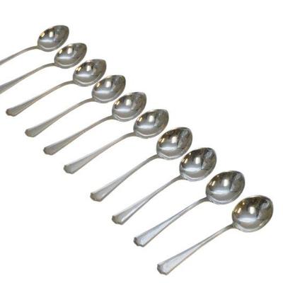 10 STERLING SILVER FAIRFAX CHOCOLATE SPOONS