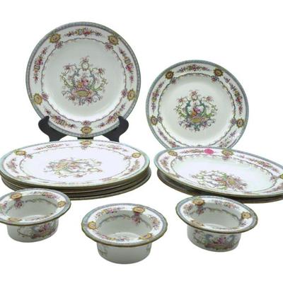 11 PC ANTIQUE ROYAL CAULDON SMOOTH PATTERN