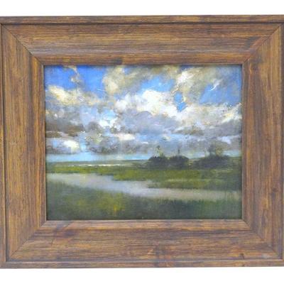 Julyan Davis (b.1965) Oil on Panel Marsh 