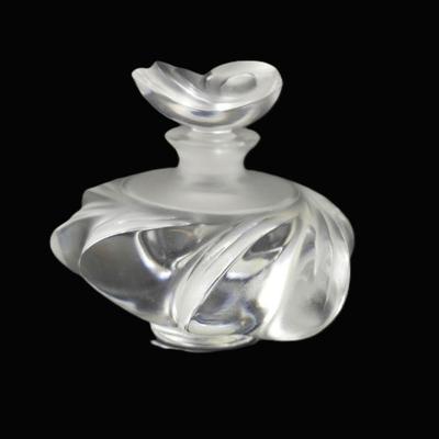 LALIQUE CRYSTAL SAMOA PERFUME BOTTLE & STOPPER