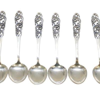 6 VINTAGE NORWEGIAN 830 SILVER DEMITASSE SPOONS