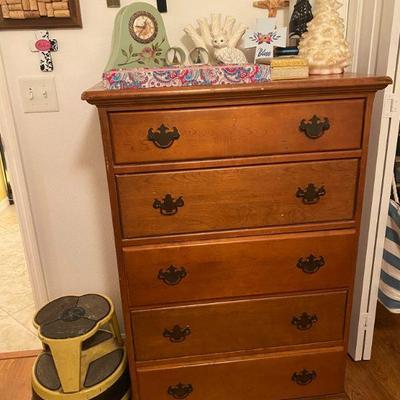 Wood Chest of Drawers