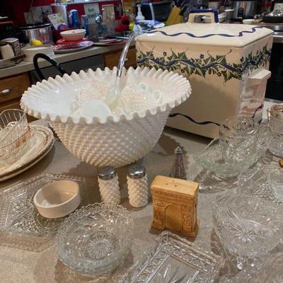 Fenton Hobnail Punch Bowl