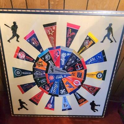 Baseball Pennants wall art