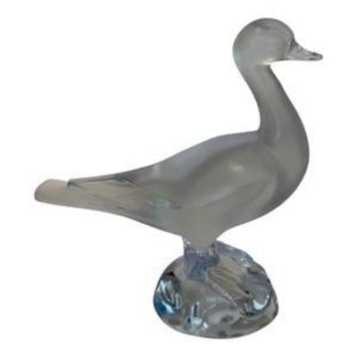 Large Lalique Standing Crystal Duck

This is a charming Lalique Crystal frosted and clear glass duck figure. Signed Lalique France on...