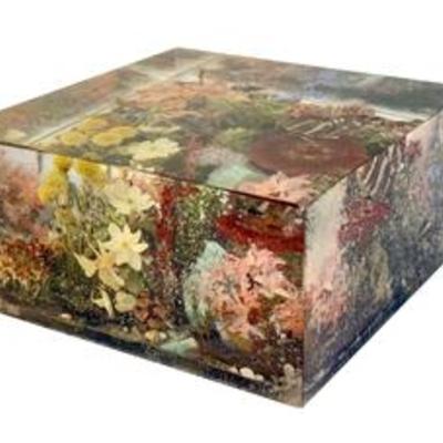 Vintage Acrylic Diorama Paperweight 

Truly a stunning, detailed design! 