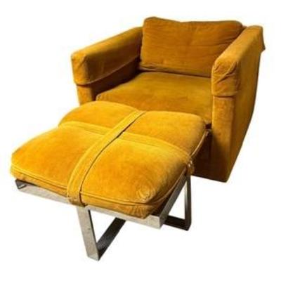 Vintage Mid Century Modern Swaim Designs Chair with Ottoman

Measures 33 x 32 x 24 inches. 