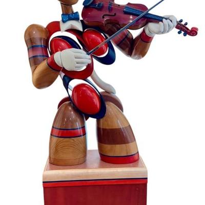 Second Fiddle Large Wood and Acrylic Sculpture by Daniel Meyer.