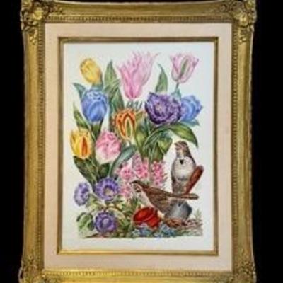 Boehm LE "Song Sparrows" Porcelain Plaque

Gorgeous colors and design!

The gilded frame accents the design beautifully!...