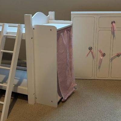 American Girl Clothing Dresser And Bunk Bed