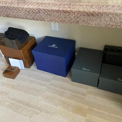 boxes for daum, strongwater fabrege etc. pieces