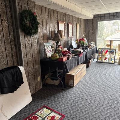 Christmas Smalls, and Furniture in Basement as well 