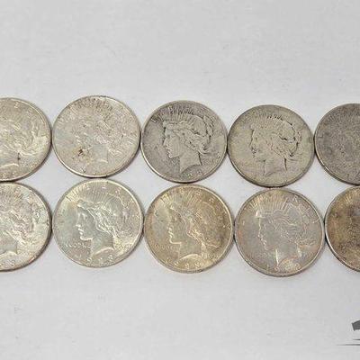 #1768 • (10) 1923 Silver Peace Dollars
