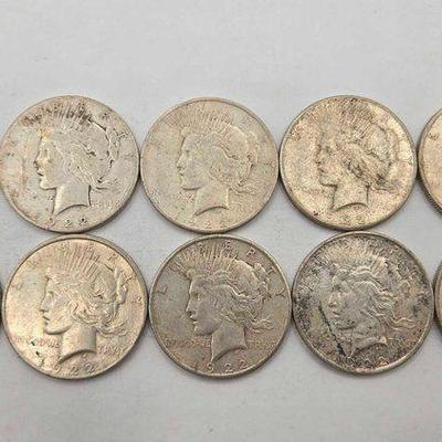 #1728 • (10) 1922 Peace Silver Dollar
