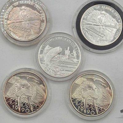#2122 • (5) .999 Silver Coins

