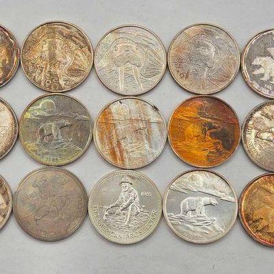 #2130 • (15) .999 Silver Coins
