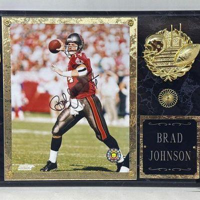 #2516 • Autographed Brad Johnson Plaque

