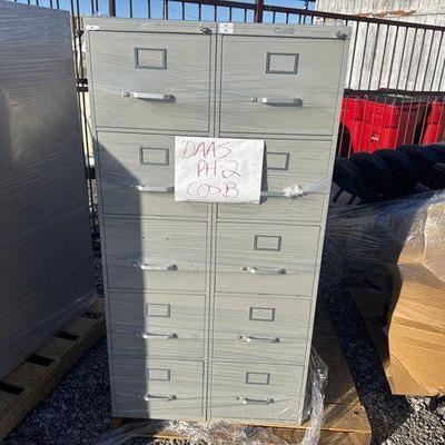 #85026 • (3) Metal McDowell & Craig Filing Cabinets
