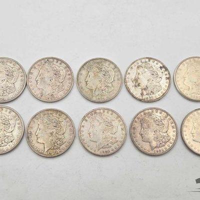 #1604 • (10) San Francisco 1921 Morgan Silver Dollars
