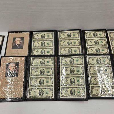 #1070 • (8) Uncut Sheet of $2 Bills & (4) Uncirculated $2 Bills
