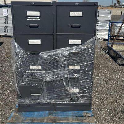 #83016 • (2) Metal Global Filing Cabinets
