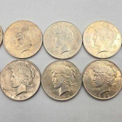 #1700 • (10) 1922 Peace Silver Dollar
