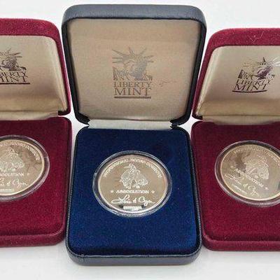 #2106 • (3) .999 Fine Silver Professional Rodeo Cowboys Association
