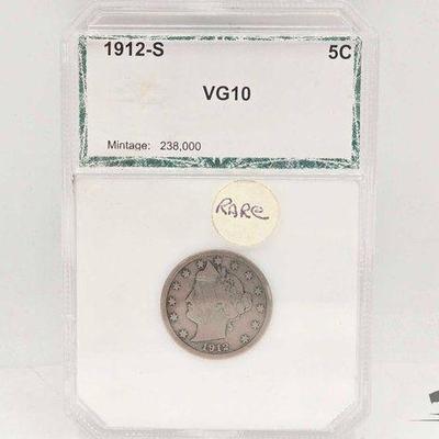 #1440 • 1912 San Francisco Liberty Head "V" Nickle

