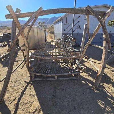 #85000 • Driftwood Bench Swing Set

