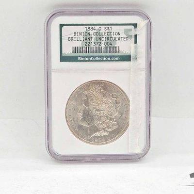 #1422 • 1884 New Orleans Morgan Silver Dollar
