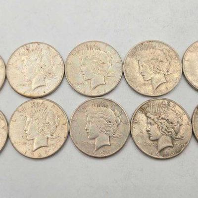 #1798 • (10) 1926 Silver Peace Dollars
