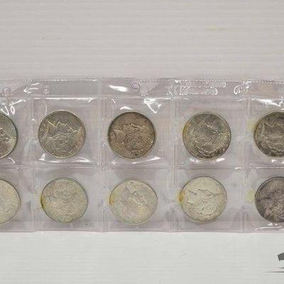 #1676 • (10) Morgan Silver Dollars

