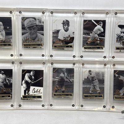 #2534 • (10) 1993 Spectrum 24 Karat Gold Signature Cards in Protective Cases
