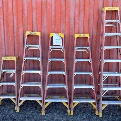 #80002 • (5) Werner A-Frame Ladders
