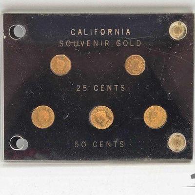 #1320 • California Souvenir Gold .25 Cents & .50 Cents
