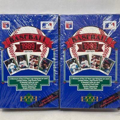 #2520 • (2) SEALED 1989 Baseball Edition Upper Deck The Collector’s Choice Trading Cards
