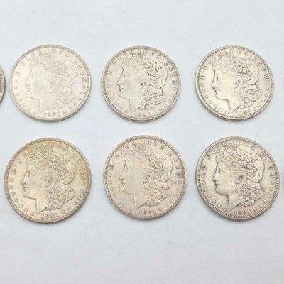 #1608 • (10) San Francisco 1921 Morgan Silver Dollars
