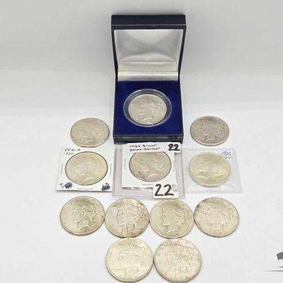 #1686 • (12) 1922-1923 Morgan Silver Dollars
