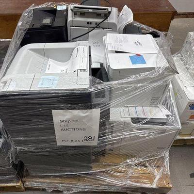 #2830 • (13) Printers and Laser Fax Machines on Pallet
