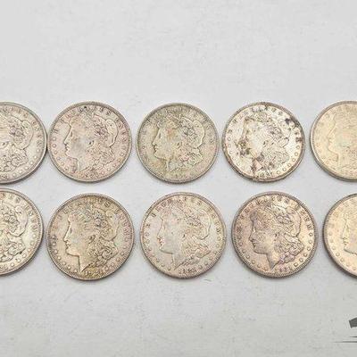 Sale Photo Thumbnail #111: #1604 • (10) San Francisco 1921 Morgan Silver Dollars
